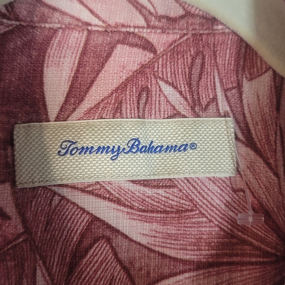 Men's Tropical Print Shirt - Red - Picture 7 of 9